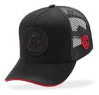 Boné Trucker Preto Masculino Country Telinha Ajustável Pecuária Peão Raiz Boné Trucker Preto Masculino Country Telinha Ajustável Pecuária Peão Raiz