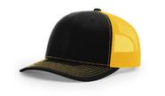 Boné Trucker R RICHARDSON 112 Preto e Dourado com Tela e Fecho Snapback Boné Trucker R RICHARDSON 112 Preto e Dourado com Tela e Fecho Snapback