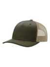 Boné Trucker R RICHARDSON Ajustável Verde Oliva Militar e Bege