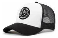 Boné Trucker Retrô Hip Hop Aba Curva Unissex Premium Luke Sports - Branco Boné Trucker Retrô Hip Hop Aba Curva Unissex Premium Luke Sports - Branco