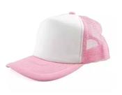 Boné Trucker rosa claro para Sublimação