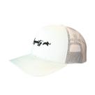 Boné Trucker Sol A Sol Branco Bege Ajustável