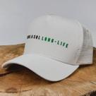 Boné Trucker Sol A Sol Poliéster Ajustável Branco Casual