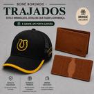 Bone trucker tela trajados aba curva brinde porta cartão Bone trucker tela trajados aba curva brinde porta cartão
