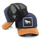 Boné Trucker Telinha Ajustavel Linha Country Linha Premium Aba Veludo Envio Imediato