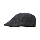 Boné Unissex Xadrez De Lã Estilo Britânico Para Outono/Inverno - Boina Newsboy Quente Com Viseira