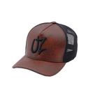 Boné Uz Masculino Aba Curva de Telinha Tela Redinha Snapback Regulável Café Boné Uz Masculino Aba Curva de Telinha Tela Redinha Snapback Regulável Café