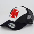 Boné Vasco Trucker Preto e Branco