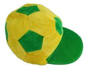 Boné Verde e Amarelo Formato Bola Torcida Brasil Copa do Mundo