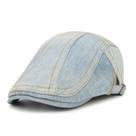 Boné vintage Ivy Gatsby Newsboy, chapéu jeans azul claro