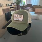 Boné Vrt Trucker Verde Musgo Aba Inferior Em Sarja Bege Edição Limitada