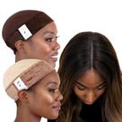 Boné Wig Grip COLLECTION MILANO para mulheres, pacote com 2