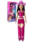 Boneca Ana Castela Boiadeira Cantora Original Com Acessórios Chapeu Botas Tatuagens Baby Brink