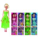 Boneca Angel Fashion Com Vestido Estampado Colors 27cm - Pica pau