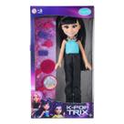 Boneca Aria Preto Estilo Fashion e Acessórios K-Pop Trix Gold Pupee