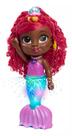 Boneca Ariel Junior canta brilha e espirra agua