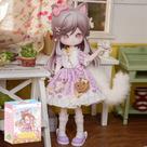 Boneca articulada colecionável BEERISE Minty BJD 18,5 cm