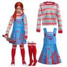 Boneca assustadora Costume Spooktacular Creations para meninas de Halloween
