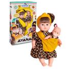 Boneca Ayana com Bebê Menina Mãe E Filha Brinquedo Criança Boneca Ayana com Bebê Menina Mãe E Filha Brinquedo Criança