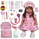 Boneca Baby Alive Realista 100% Silicone Enxoval Completo