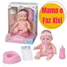 Boneca Baby Faz Xixi + Fralda Mamadeira Pinico e Chupeta Boneca Baby Faz Xixi + Fralda Mamadeira Pinico e Chupeta