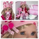 Boneca Baby Luxo Realista Reborn Membros em Silicone Grande