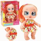 Boneca Baby Rainbow Frutinha Laranja 20cm de Vinil Bambola
