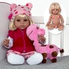 Boneca Baby Reborn Girafinha Enxoval Completo Silicone