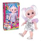 Boneca Babys Collection 31cm Fashion Color Com 6 Canetas 617 - Super Toys