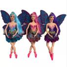 Boneca Bailarina Fada Com Asas Ballet Articulada 30cm