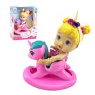 Boneca Balancinho Unicornio Feita em Vinil - Divertoys Boneca Balancinho Unicornio Feita em Vinil - Divertoys