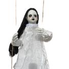 Boneca Balanço Branco Led Som Terror Halloween Decoração