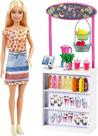 Boneca Barbie Bar De Sucos Tropicais Playset Mattel GRN75