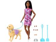 Boneca Barbie Brooklyn Passeio Com Cachorrinho Hwt53 -mattel