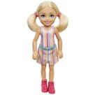 Boneca Barbie Chelsea com tranças loiras e olhos azuis de 6 polegadas