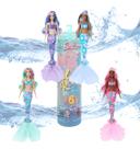 Boneca Barbie Color Reveal Sereia Arco Íris 7 Surpresas Brinquedo Original Mattel Muda de Cor Presente Criança Menina Infantil