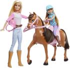 Boneca Barbie Conjunto Aprendendo a Montar a Cavalo com Acessórios GXD65 - Mattel