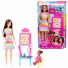Boneca Barbie Conjunto Professora e Aluna Morena Mattel