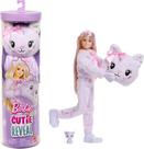 Boneca Barbie Cutie Reveal Série Cuddly com 10 Surpresas