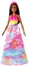 Boneca Barbie Dreamtopia Dress Up com 3 modas, morena de 30 cm