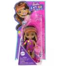 Boneca Barbie EXTRA Mini com Viseira e Vestido Mattel HLN44