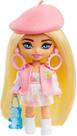 Boneca Barbie Extra Mini Minis com Cabelo Loiro e Acessórios