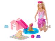 Boneca Barbie Family Festa NA Piscina com Cachorrinho Mattel JBF35 Boneca Barbie Family Festa NA Piscina com Cachorrinho Mattel JBF35