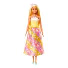 Boneca Barbie Fantasia Donzelas Vestido dos Sonhos Amarelo - Mattel