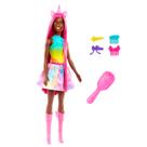 Boneca Barbie Fantasia Sereia morena de Cabelo Longo Com Acessórios HRP99 194735183593