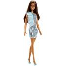 Boneca - Barbie - Fashion e Beauty - Glitz Vestido de Noite Azul MATTEL