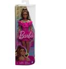 Boneca Barbie Fashionista 217 Morena Vestido Rosa HRH15 - Mattel (43058)