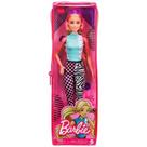 Boneca Barbie Fashionista Cabelo Loiro Blusa Esportiva Azul-petróleo 158 Grb50 - Mattel