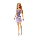 Boneca Barbie Fashionista Loira com Vestido Glitter Original