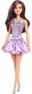 Boneca Barbie Fashionistas 234 - Vestido Roxo e Cabelo Castanho